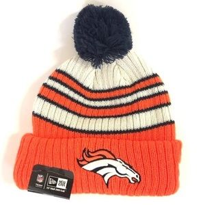 New Era Official NFL Denver Broncos pom beanie